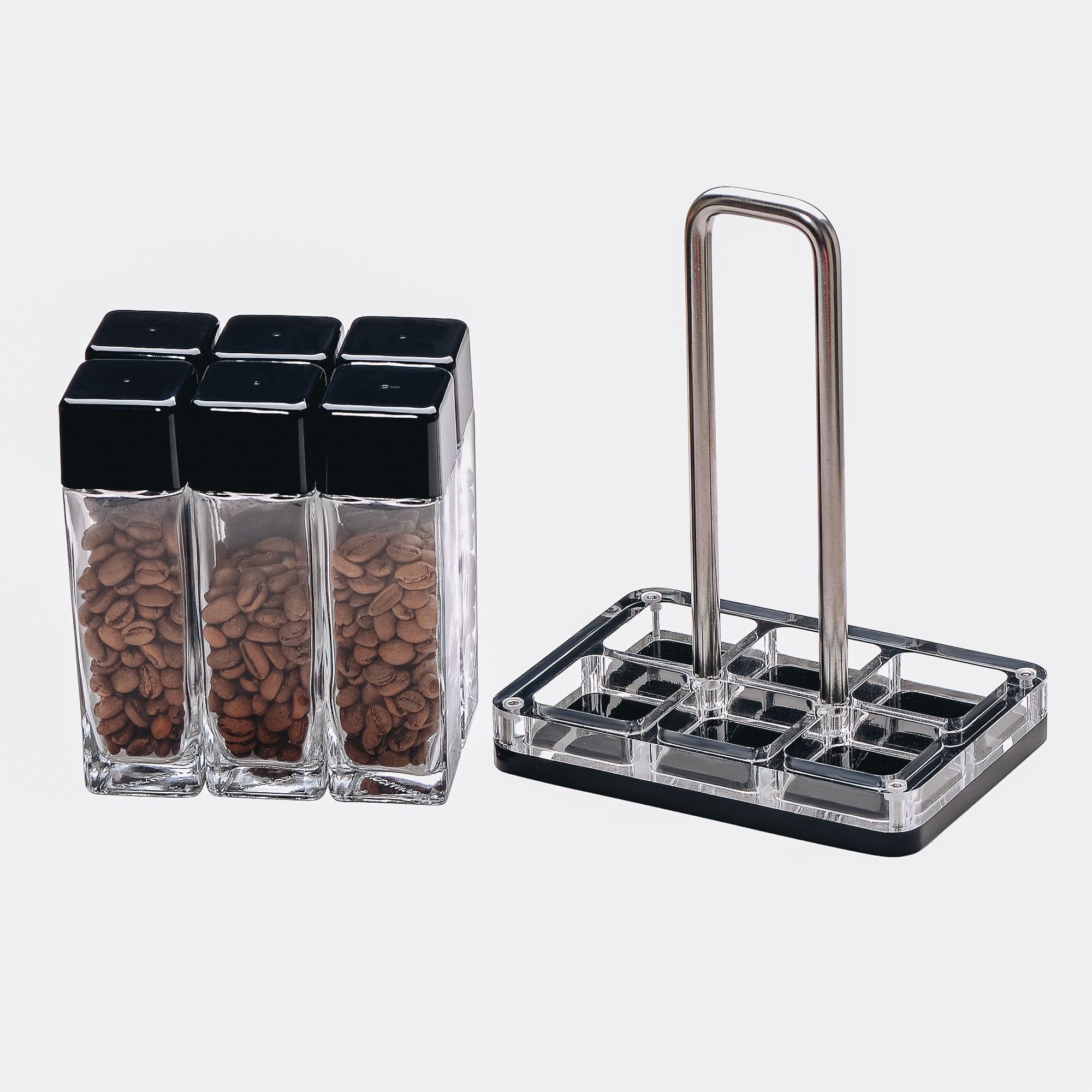 Normcore / 6 TUBES COFFEE BEAN CELLARS  WITH STAND - GLASS TUBES - Image 3